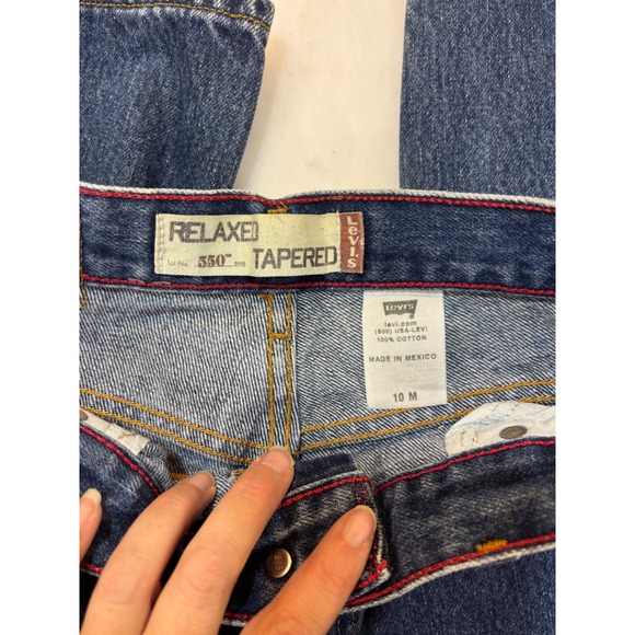 Levis 550 Relaxed‎ Tapered Jeans Blue Denim Womenswear Retro Style - Picture 4 of 8